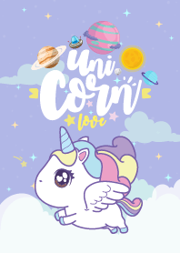 Unicorn Love Galaxy Violet