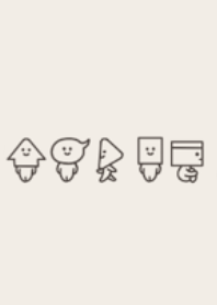 Ikon modis dan keren Coklat