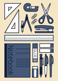 STATIONERY SET[NAVY]