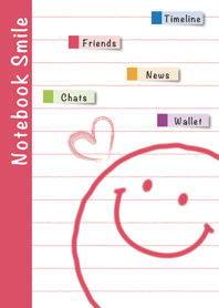 ノートスマイル♥ピンク