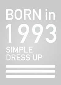 Born in 1993/Simple dress-up