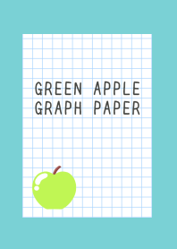GREEN APPLE GRAPH PAPER-MINT GREEN