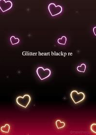 Glitter heart blackp re