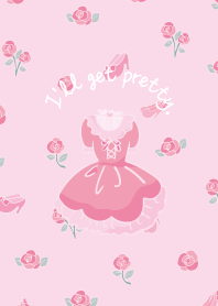 バラの花とドレス