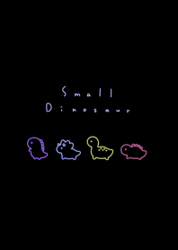 Small Dinosaur / black+color3(purplish)/