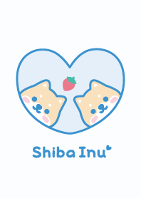 Shiba Inu Strawberry - Blue