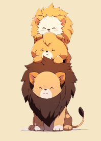 可愛的獅子好朋友 1