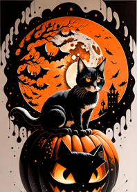 浮世絵万聖節猫 Fde69c