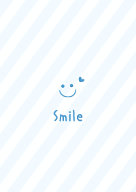 Smile Heart =Blue= Stripe2