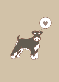 MINIATURE SCHNAUZER - Dusty beige -