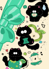 Big bow black cat app2