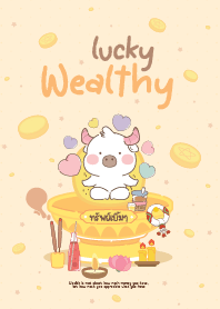 Cute Buffalo Blessed Endless Luck