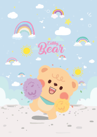 ลูกหมีตัวอ้วน สายรุ้งน่ารัก คาวาอี้