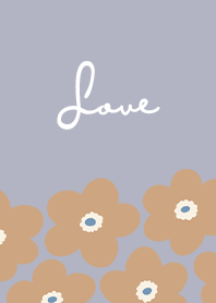 in bloom, flower w / mist purple