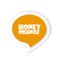 Honey Orange Button In White V.3 (JP)