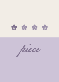 Lavender purple.Cherry blossoms