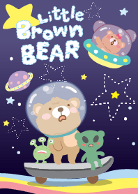 Little Brown Bear Fun in Space.