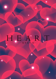 HEART 2 -NAVY&RED-