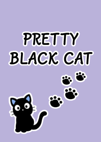 PRETTY BLACK CAT Theme/DUSTY PURPLE