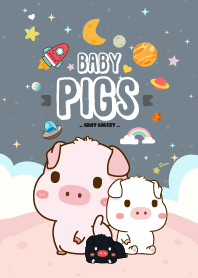 Baby Pig Galaxy Gray