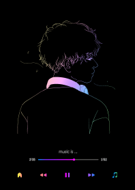 music is.../man A black.