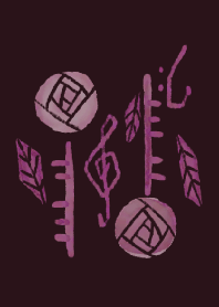 黒鍵ローズ-暗めのカラー赤系