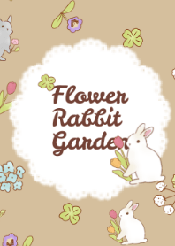 Flower garden rabbit