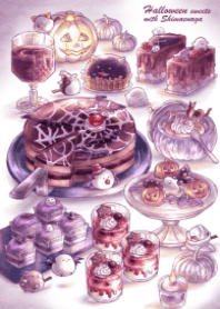 Halloween sweets with Shimaenaga