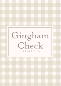 Gingham Check-Natural Beige 4
