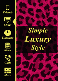 Simple luxury theme Pink leopard pattern