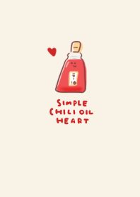 simple Chili Oil heart beige