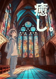 Glass Painted Church Girl 1.1