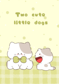 Two cute little dogs3