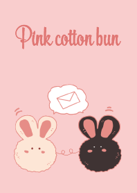 Pink cotton bun
