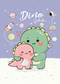 Dino Gotchi and Dino Pinkky (Purple)