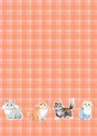 Lots of cats red & yellow