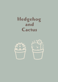 Hedgehog and Cactus 2 -green-