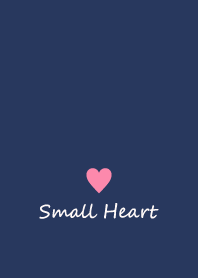Small Heart *Navy+Pink 28*