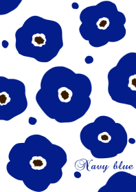 Navy blue flower