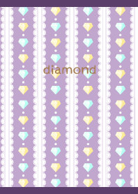 stylish diamond on purple