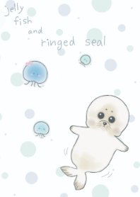 Jelly fish and ringed seal