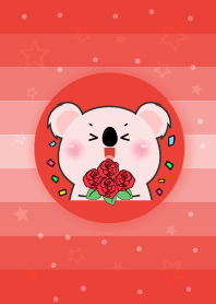 Simple Pink Koala Love Red Theme