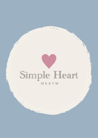 Simple Heart Blue 30 -MEKYM-