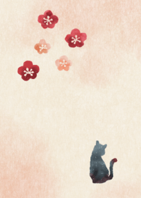 猫と梅