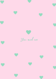 pattern heart =mintpink=