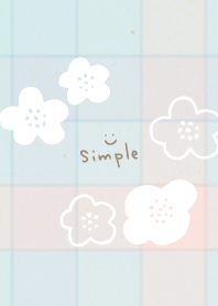 Adult check white flowers7 from Japan