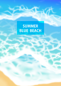 夏の青い海