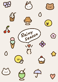 beige Rainy season icon 05_2