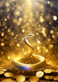 PPWP* Total luck UP! Golden snake (d030)