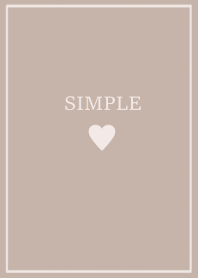 SIMPLE HEART =beige2=